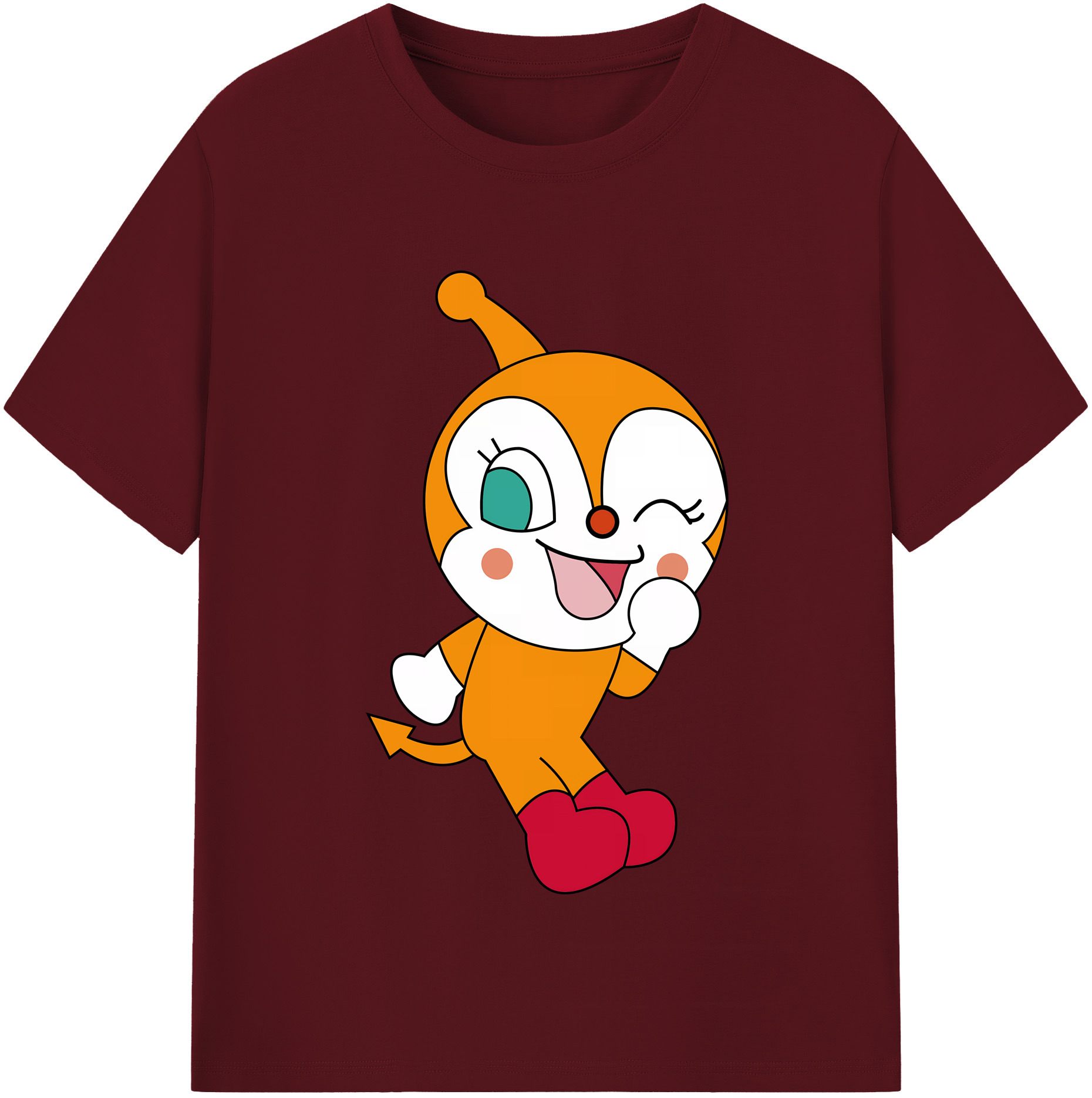 （画像用） アンパンマン Anpanman 綿100％半袖Tシャツ（フロントプリント）